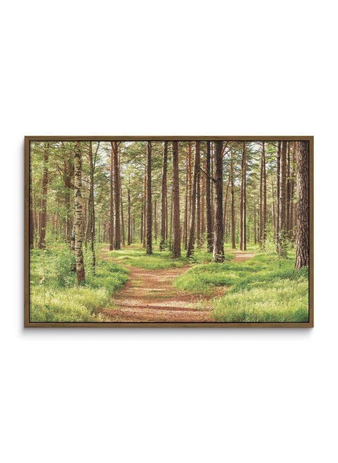 Summer Green Forest Printed On Canvas Wall Art 120x80