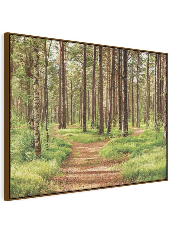 Summer Green Forest Printed On Canvas Wall Art 120x80