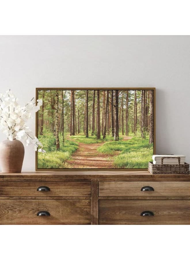 Summer Green Forest Printed On Canvas Wall Art 120x80