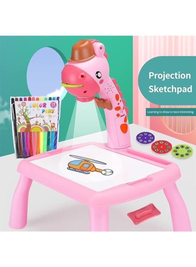لوحة رسم، طاولة رسم متعددة الوظائف، مكتب تعليمي مع وظيفة موسيقية، جهاز عرض للتتبع والرسم، لوحة رسم فنية، 24 نمطًا، طاولة رسم وتتبع، لوحة رسم متعددة الألوان - Image 3
