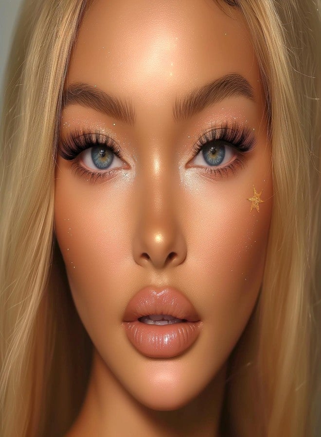 Eliace False Eyelashes Natural look Cat Eye Lashes Wispy,Strips 3D Mink lashes Fluffy Long Thick, Fake Eyelashes Wispy Cross Volume Lash Soft Reusable Dramatic,15 Pairs,Mia Style - Image 2