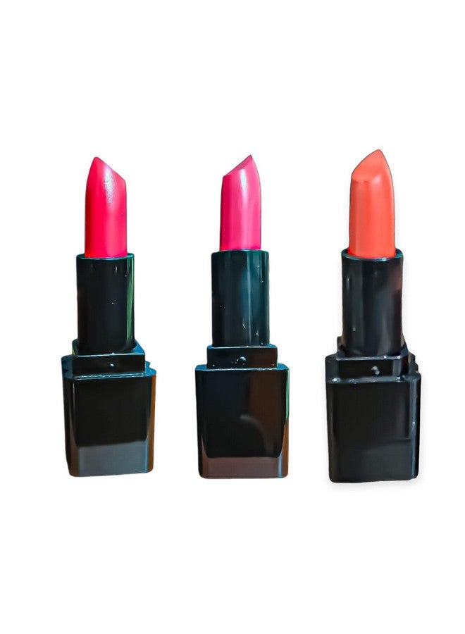 Lui Pui Creamy Matte Stick Lipstick with Long Lasting, Pigmented, Moisturizes & Hydrates Lips pack of 3 - Image 1