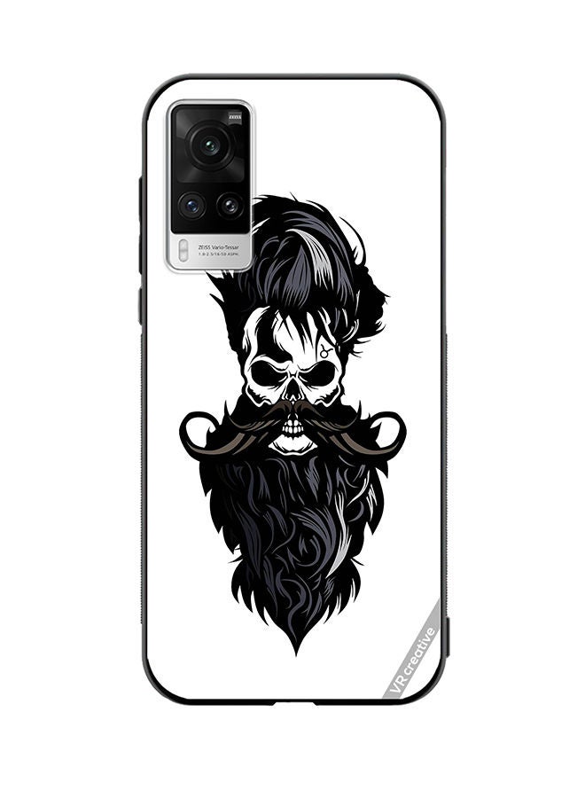 VR CREATIVE Protective Case Cover For Vivo X60 Pro Skull Beard Design Multicolour - Image 1
