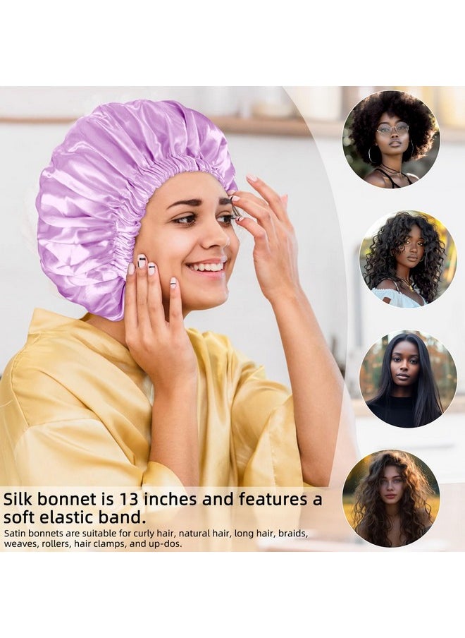 Edoneery - Satin Bonnet Silk Bonnet Hair Bonnet For Sleeping Satin Bonnet For Natural Hair Bonnets For Women Silk Bonnet For Natural Hair - Image 1