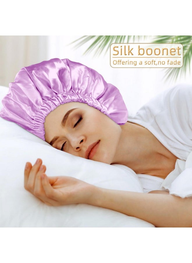 Edoneery - Satin Bonnet Silk Bonnet Hair Bonnet For Sleeping Satin Bonnet For Natural Hair Bonnets For Women Silk Bonnet For Natural Hair - Image 1