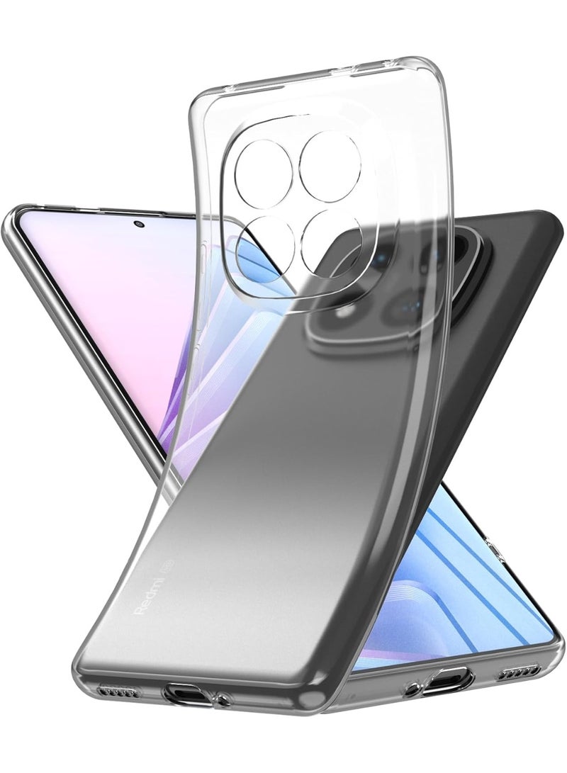 Case for Redmi Case for Redmi Note 15 Pro 5G Clear Cover Transparent Soft Flexible TPU Slim Protection Case Lightweight Cover compatible for Redmi Note 15 Pro 5G - Image 1
