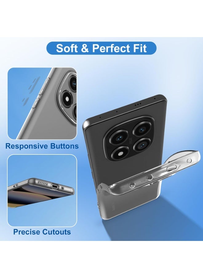 Case for Redmi Case for Redmi Note 15 Pro 5G Clear Cover Transparent Soft Flexible TPU Slim Protection Case Lightweight Cover compatible for Redmi Note 15 Pro 5G - Image 5