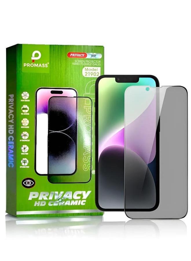 PROMASS HD Ceramic Screen Protector Anti-Spy for iPhone 13 Pro to Protect Privacy from Promass, maximum protection for the screen from scratches and breakage - Image 1