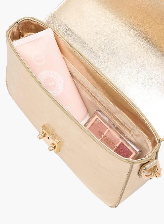 فلورا بيلا من شو إكسبرس Women's Monogram Print Crossbody Bag with Adjustable Strap and Twist Lock