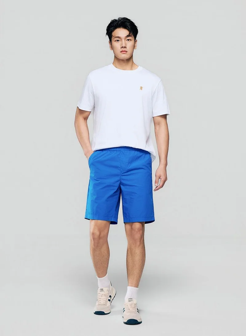 Giordano Men Regular Cotton Twill Elastic Shorts