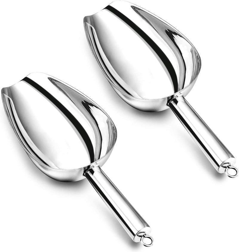 E-far مجموعة مغارف ثلج من الفولاذ المقاوم للصدأ E-far مكونة من 2 - Image 1