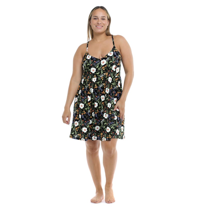 Body Glove Ivy Plus Size Cover Up Swimwear Beach Dress, Available in Sizes 1X,2X,3X - Image 1