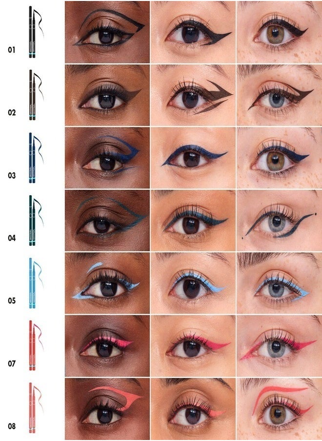 SEPHORA - SEPHORA COLLECTION 12h Intense Ink Classic Line - Precise, Intense Felt-Tip Eyeliner 01 Deep Black - Matte Deep Black 1ml - Image 1
