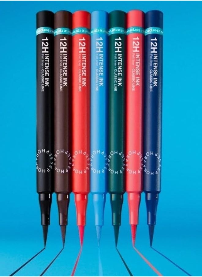 SEPHORA - SEPHORA COLLECTION 12h Intense Ink Classic Line - Precise, Intense Felt-Tip Eyeliner 01 Deep Black - Matte Deep Black 1ml - Image 1