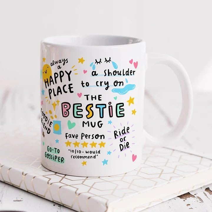 DAYS The Bestie Mug, My Sidekick, My Happy Place, My Partner in Crime, My Soul Sister, Best Friend Birthday Gift, for Her - Image 4
