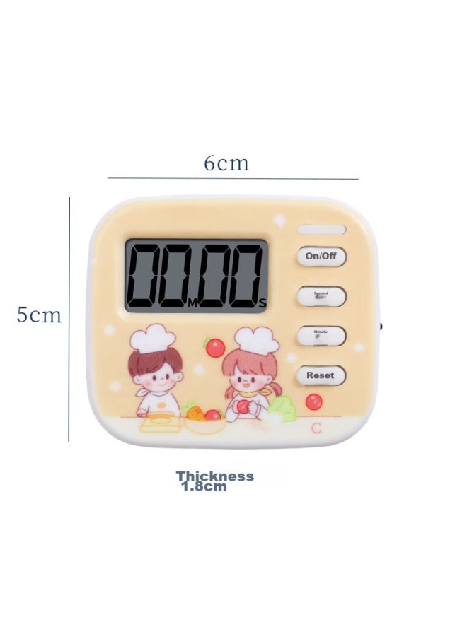 Bai Jie Baijie Timer, Kitchen Multifunctional Timer, Time Management Learning Tool, Electronic Timer - Cute Kitchen Style  - Image 2