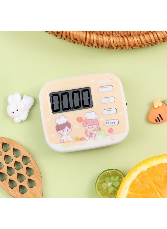 Bai Jie Baijie Timer, Kitchen Multifunctional Timer, Time Management Learning Tool, Electronic Timer - Cute Kitchen Style  - Image 3