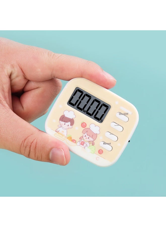 Baijie Timer, Kitchen Multifunctional Timer, Time Management Learning Tool, Electronic Timer - Cute Kitchen Style