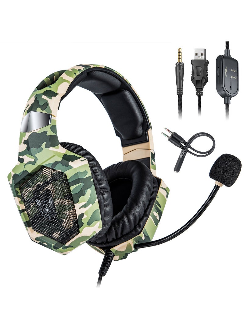 onikuma K8 Stereo Wired Over-Ear Gaming Headphones With Mic For PS4/PS5/XOne/XSeries/NSwitch/PC - Image 5