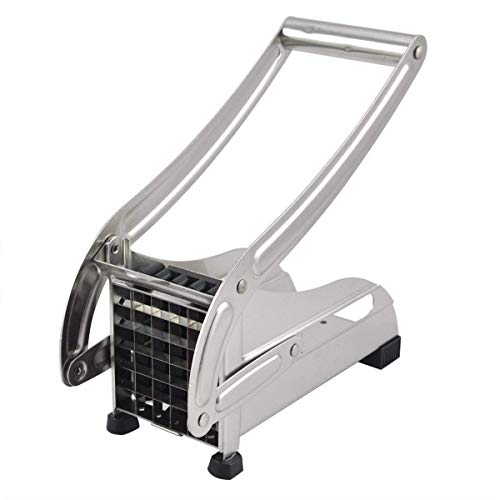 Yorten French Fries Potato Chips Strip Cutting Cutter Machine Maker Slicer Chopper Dicer+2 Blades Maker Slicer Chopper Dicer + 2 Blades Material. - Image 1