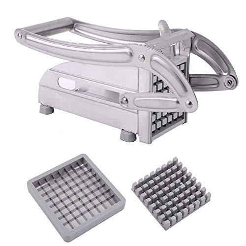 Yorten French Fries Potato Chips Strip Cutting Cutter Machine Maker Slicer Chopper Dicer+2 Blades Maker Slicer Chopper Dicer + 2 Blades Material. - Image 3
