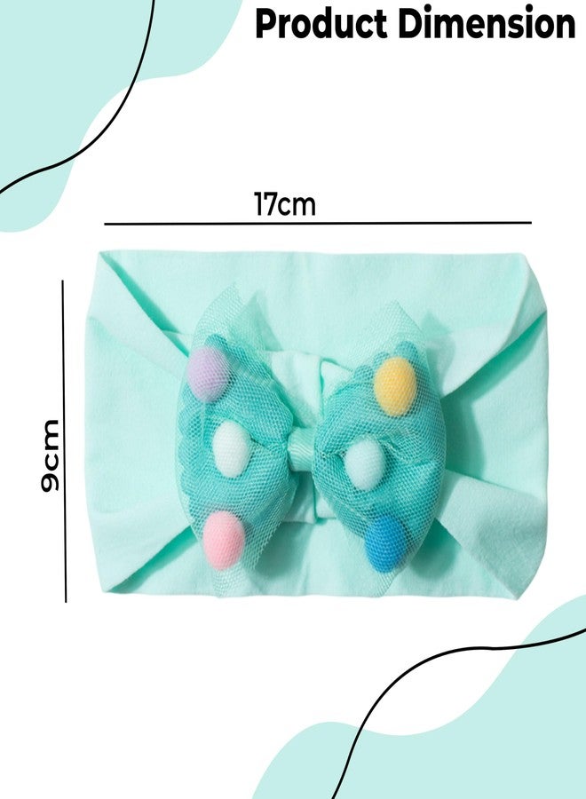 BEMBIKA Baby Headband The Ultimate Hairband For Baby Girl Kids’ Elastic Headbands Girls Head Band and Hair Accessories Soft And Strechy-(Mint Green) - Image 3