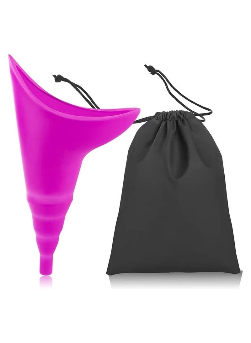 يوڠام جهاز تبول للنساء محمول – قمع تبول قابل لإعادة الاستخدام، يسمح بالتبول واقفًا، مناسب للسفر، التخييم، التنزه، والأنشطة الخارجية - Image 1