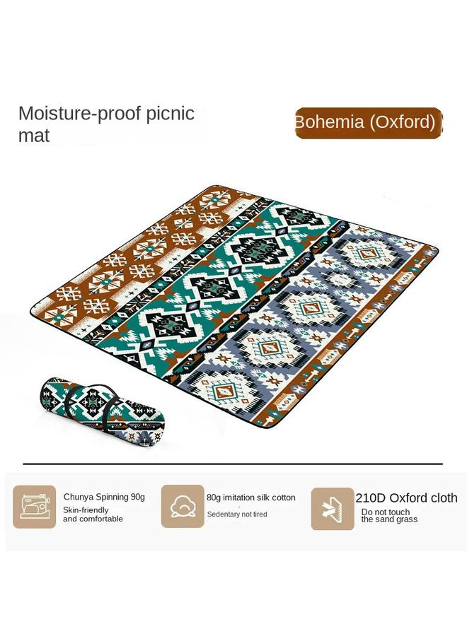 Bluejw Ultrasonic Moisture-proof Mat Thickened Waterproof Portable Outdoor Tent Mat Camping Outing Aluminum Film Oxford Base Picnic Cloth - Image 1
