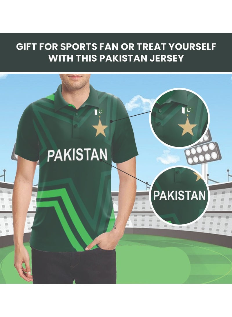 Pakistan Unisex Sports Green Jersey-Perfect For Pakistan Cricket Fans And Cricket Lovers-Comfortable And Stylish Pakistan Jersey For Adults And Kids  - Image 5