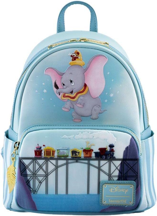 Loungefly Loungefly Dumbo 80th Anniversary Dont Just Fly Mini Backpack Light Blue  - Image 1