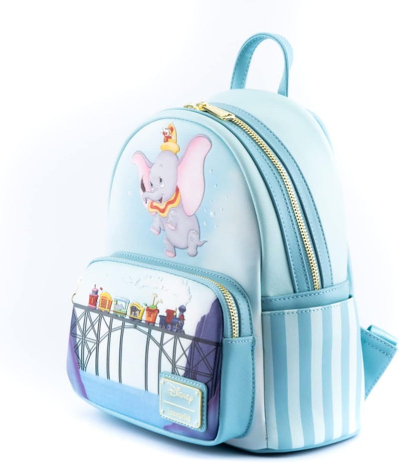 Loungefly Loungefly Dumbo 80th Anniversary Dont Just Fly Mini Backpack Light Blue  - Image 4