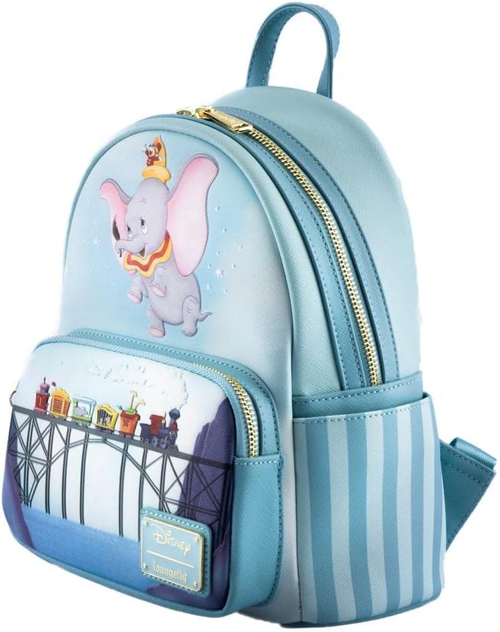 Loungefly Loungefly Dumbo 80th Anniversary Dont Just Fly Mini Backpack Light Blue  - Image 2