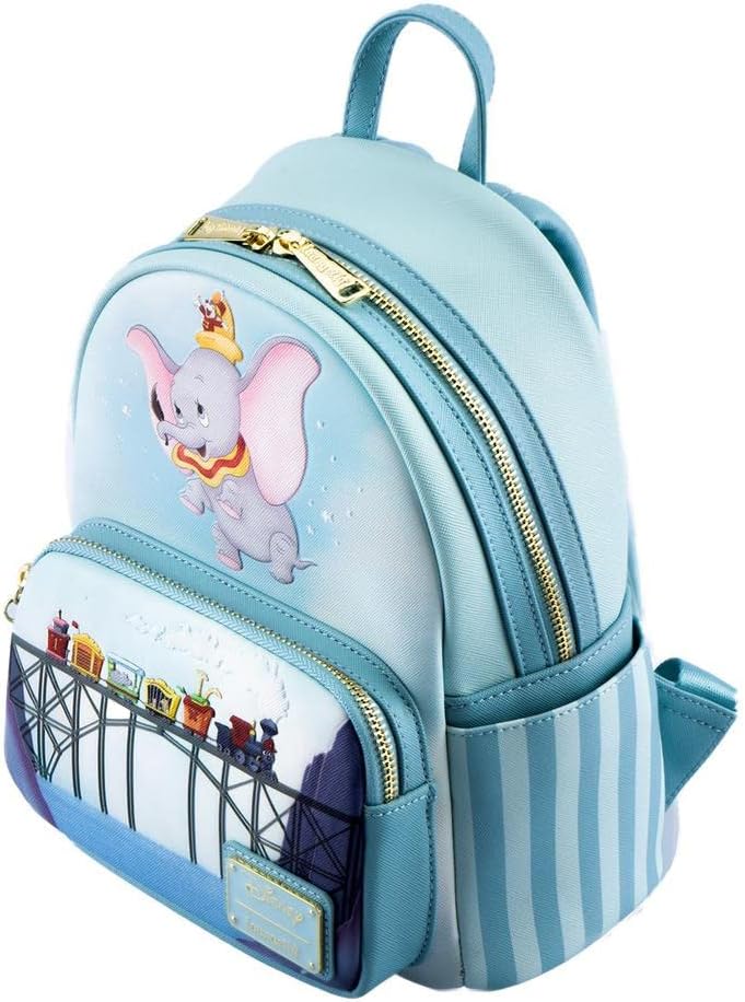 Loungefly Loungefly Dumbo 80th Anniversary Dont Just Fly Mini Backpack Light Blue  - Image 3