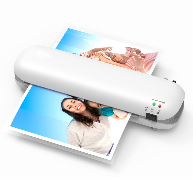 A4 Laminating Machine 9 inches Thermal Laminator Machine Desktop Hot and Cold Lamination 2 Roller System 230mm Entry Width Quick Warm-up  Suitable for A4/A5/A6 Laminating Pouches for Home Office - Image 1