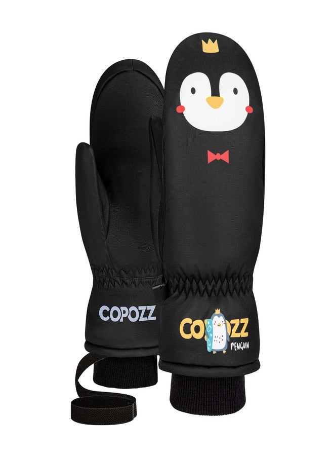 COPOZZ Ski Mittens Kids, 3M Thinsulate Insulated Thermal Child Snow Gloves Windproof Warm Winter Ski Gloves for Boys Girls - Image 1