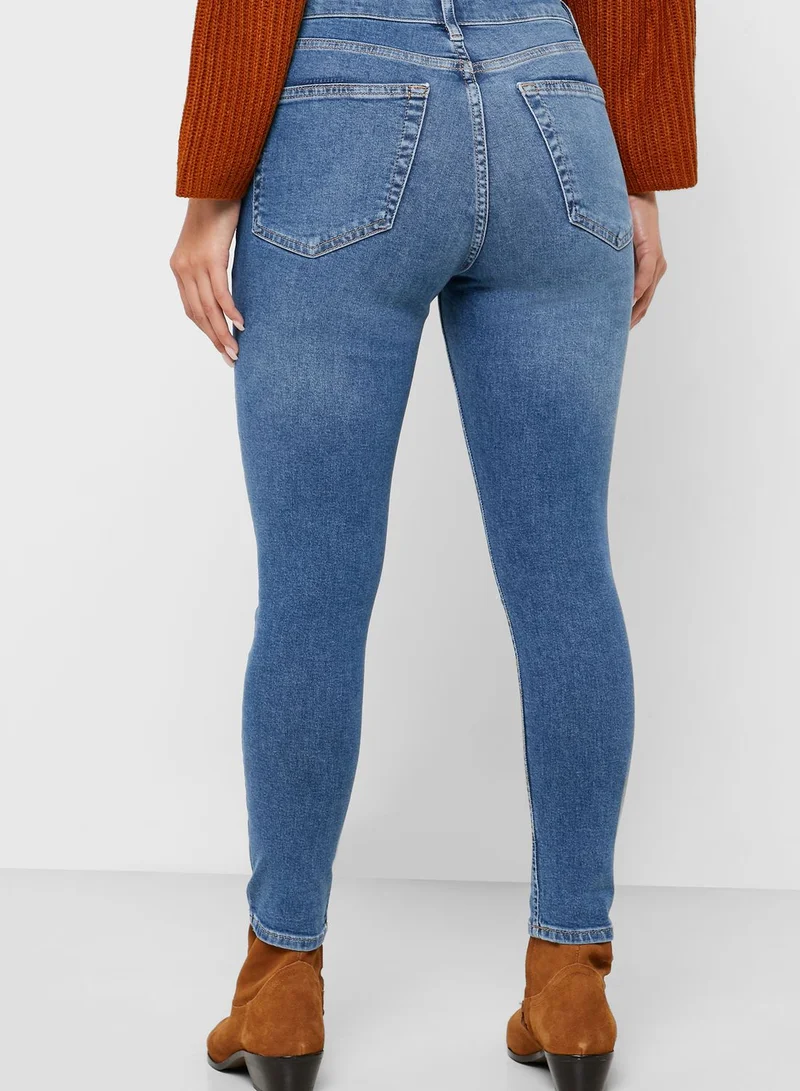 Topshop Petite Jamie High Rise Skinny Jeans