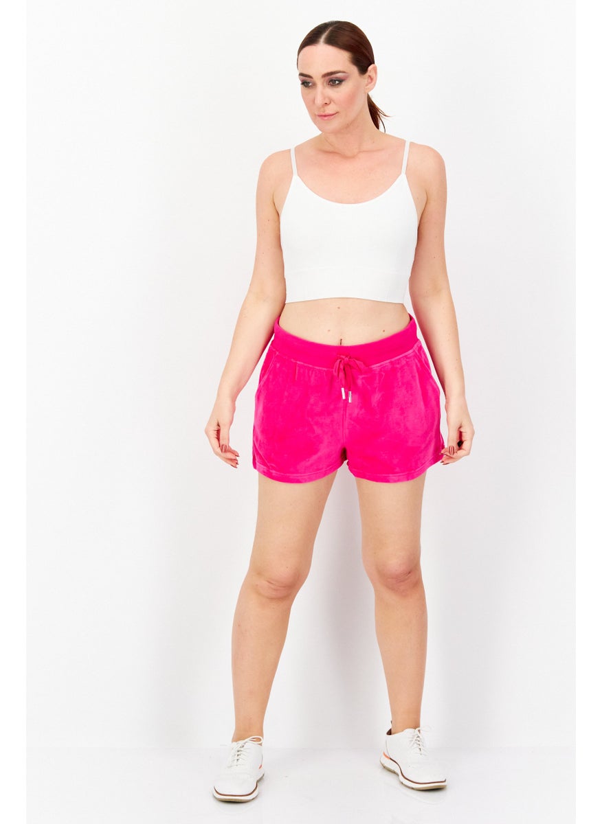 Juicy Couture Women Drawstring Plain Basic Short, Pink  - Image 2