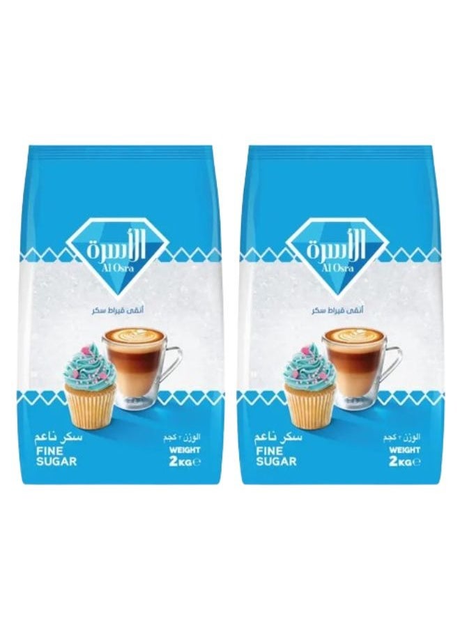 Al Osra Refined Sugar Twin Pack  - Image 1