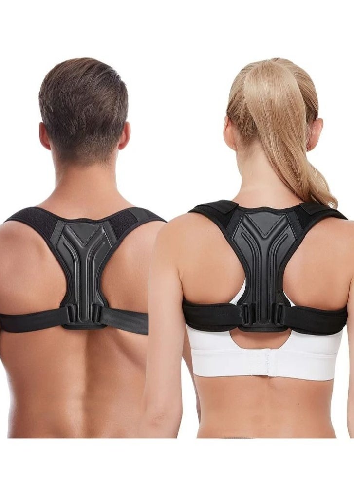 In Air - Back Correction Strap, Adjustable Posture Corrector Spine Straightener for Relief of Neck Shoulder Pain Develop Good Seated Standing for Men Women Elderly Teens - Image 1