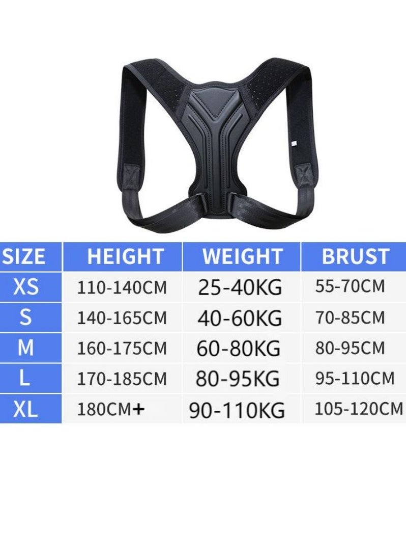 In Air - Back Correction Strap, Adjustable Posture Corrector Spine Straightener for Relief of Neck Shoulder Pain Develop Good Seated Standing for Men Women Elderly Teens - Image 1