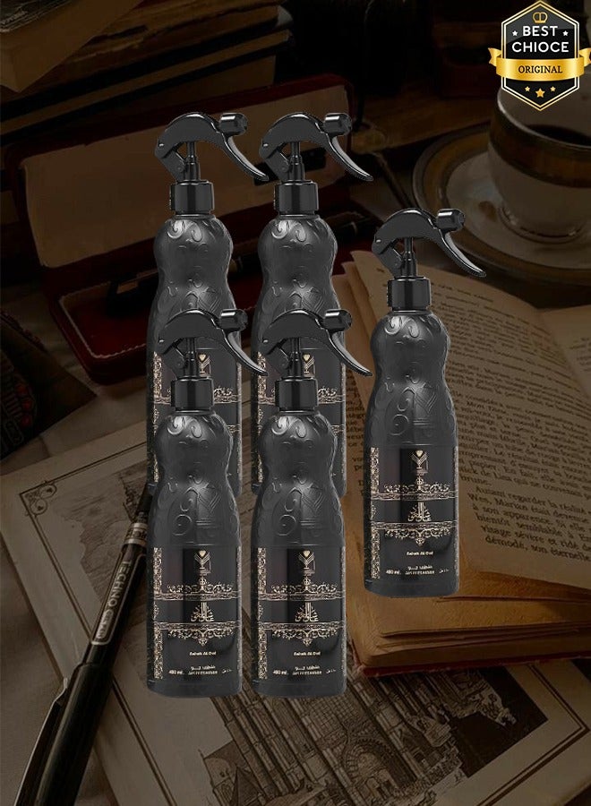 Banafa 5 Pieces Al Mas Ashek Oud Air Freshener 480ml - Image 1