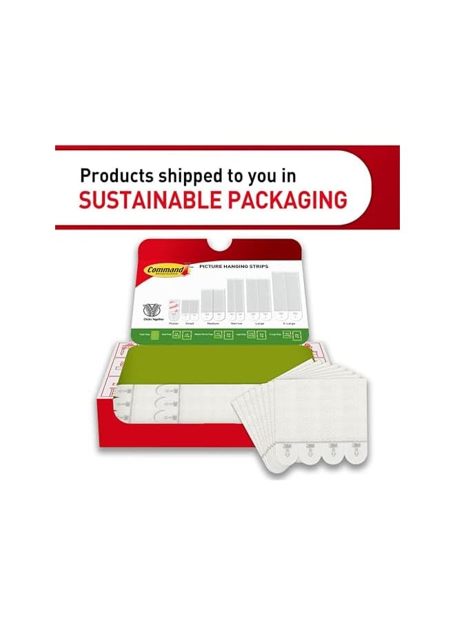3M - 3M Command Picture Hanging Strips, Medium, White, Holds Up To 12 Lbs., 16-Pairs (32-Strips), Easy To Open Packaging - Image 1