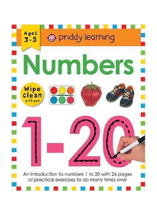 Priddy Learning: Numbers 1-20: Wipe Clean With Pen Workbook