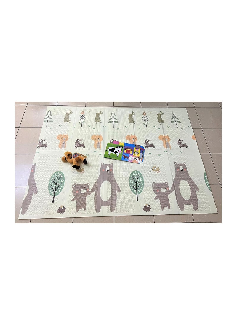 VIO Baby Non slip Portable Foldable Play Mat Infant Baby Crawling Mat Toddler and Kids Waterproof Foam Floor Mat Washable Easy wipe Foam Mat  - Image 1