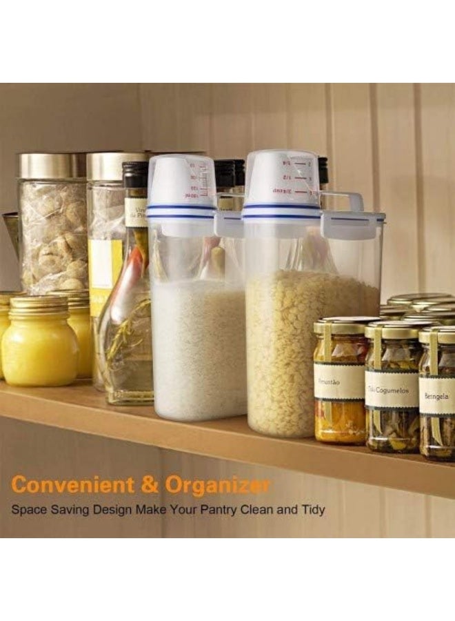 2kg Rice Storage Container with Measuring Cup - Image 5