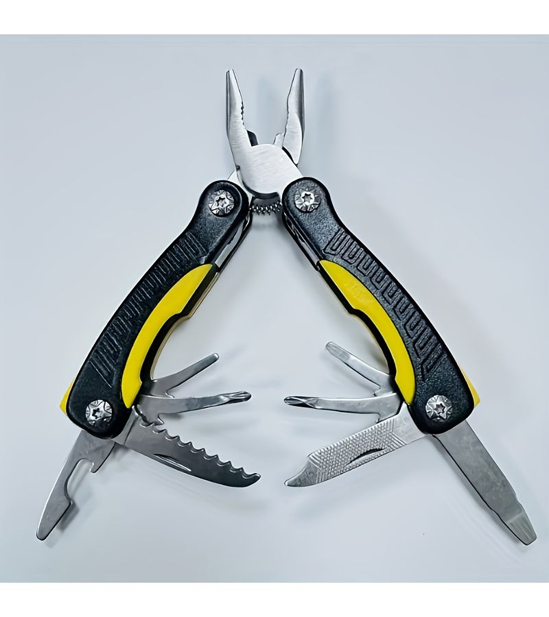 11 In 1 Multifunctional Folding Pliers Portable Pliers with Bottle Opener - Image 3