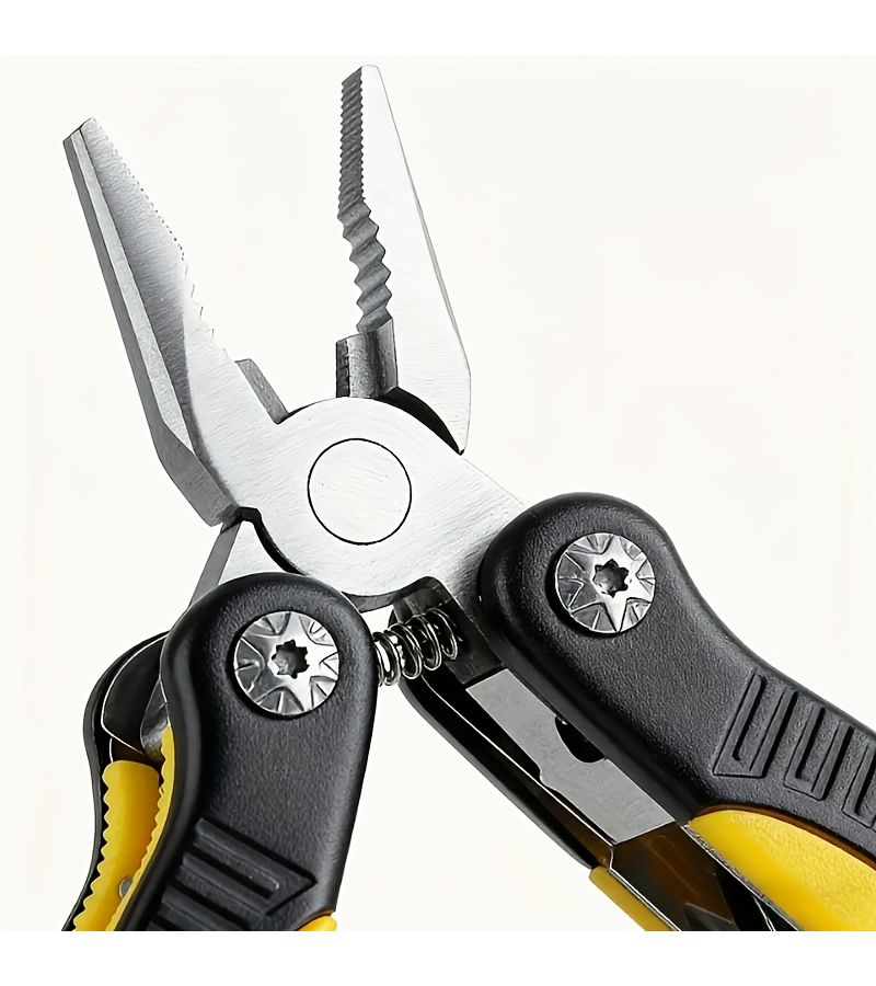 11 In 1 Multifunctional Folding Pliers Portable Pliers with Bottle Opener - Image 2