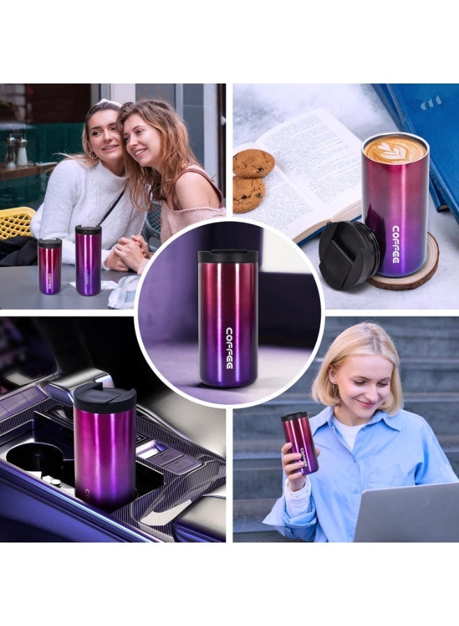 ROEIEIS Insulated Coffee Mug 14oz,Travel Coffee Tumbler,Vacuum Insulated Coffee Mug with Leak Proof Screw Lid Coffee Cup for Men and Women for Hot & Cold Drinks - Image 5