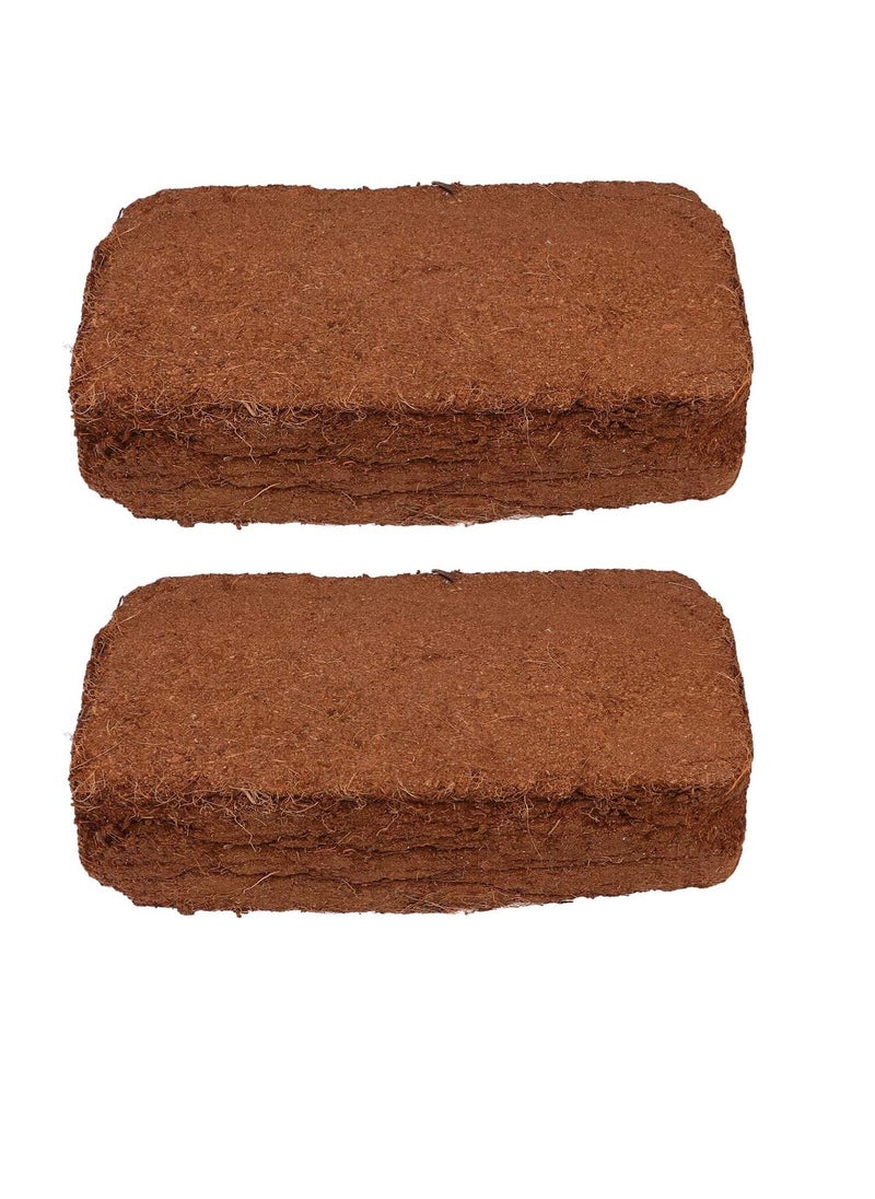 BESTOMZ Bestomz 2pcs Coconut Choir Bricks Compressed Coco Peat Brick for Seed Starting Mix Reptiles Garden  - Image 1