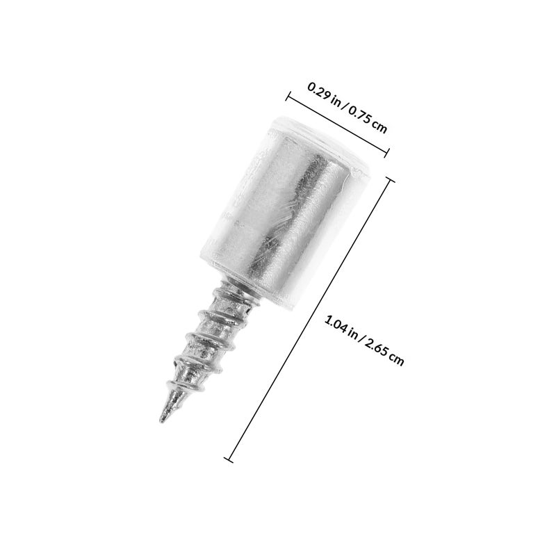 100pcs Metal Shelf Support Nails Self Tapping Screw With Rubber Sleeve For Cabinet Laminate Support Kitchen Closet Shelves - Image 2